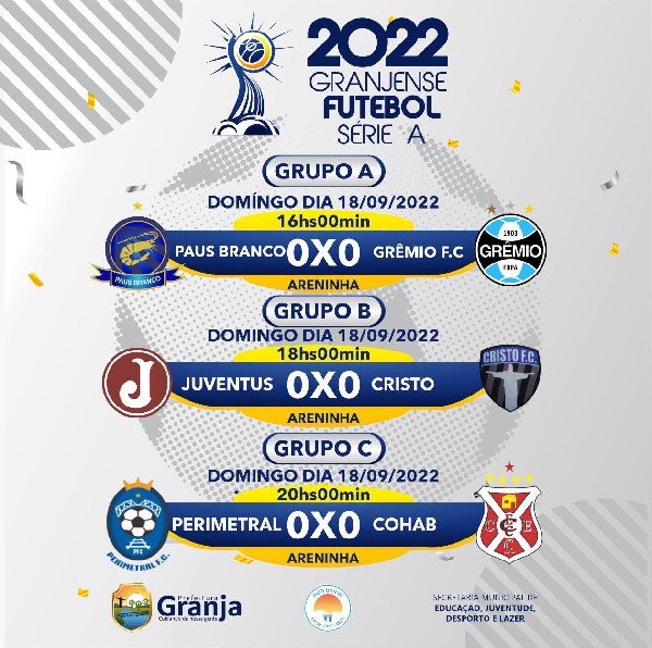 JOGOS DE ABERTURA DO CAMPEONATO GRANJENSE DE FUTEBOL SÉRIE-A 2022