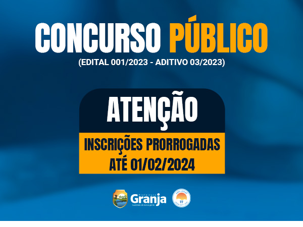 AVISO DE CONCURSO PÚBLICO, EDITAL 001/2023!