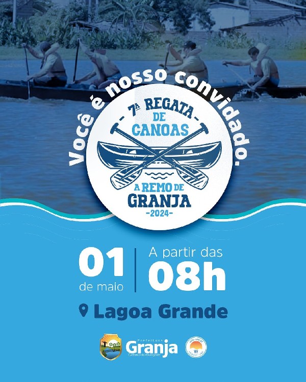 VEM AÍ A 7ª REGATA DE CANOAS A REMO DE GRANJA!